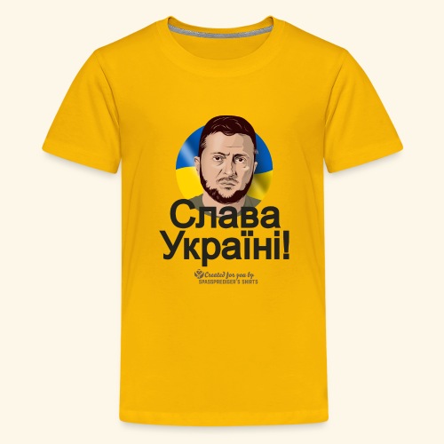 Selenskyj Slava Ukraini - Teenager Premium T-Shirt