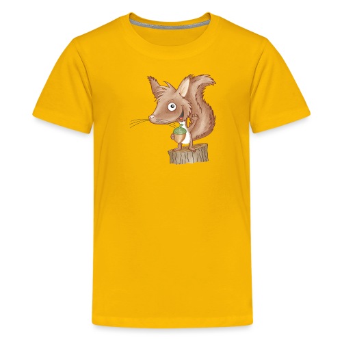 keckes Eichhörnchen - Teenager Premium T-Shirt