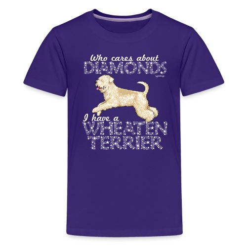 Wheaten Terrier Diamonds 4 - Teenage Premium T-Shirt