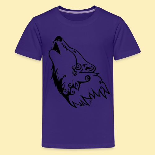 Le Loup de Neved (version traits) - T-shirt Premium Ado