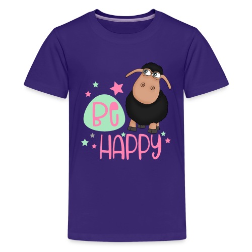 Schwarzes Schaf - be happy Schaf Glückliches Schaf - Teenager Premium T-Shirt