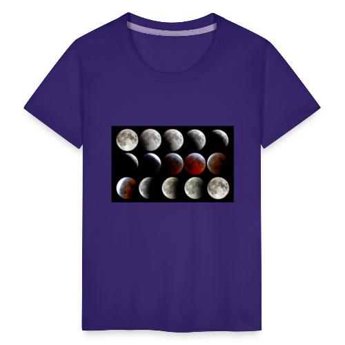 Postęp zaćmienia Księżyca - Koszulka młodzieżowa Premium