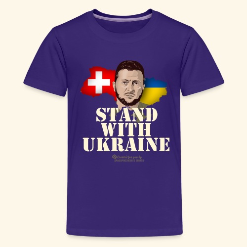 Schweizer Solidarität mit Ukraine - Teenager Premium T-Shirt