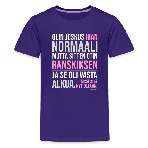 Vasta Alkua Ranskis - T-shirt Premium Ado