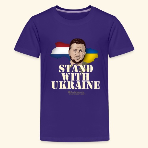 Ukraine Niederlande Motto Stand with Ukraine - Teenager Premium T-Shirt