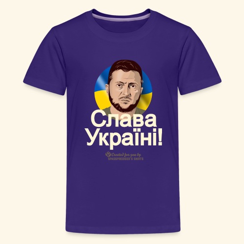Slava Ukraini Ruhm der Ukraine - Teenager Premium T-Shirt