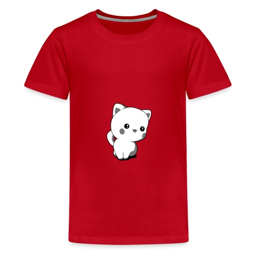 Kociak chibi Kawaii - Koszulka młodzieżowa Premium