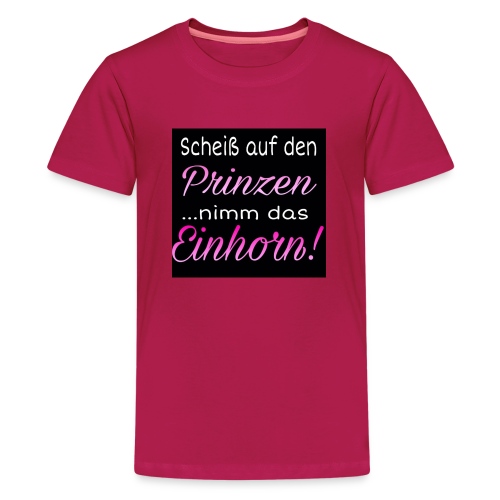Prinz Einhorn - Teenager Premium T-Shirt
