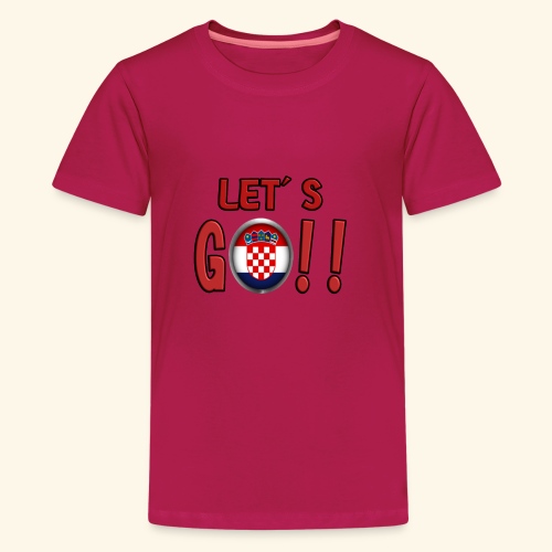 Go Croatia - Maglietta Premium per ragazzi