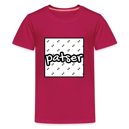 Patser - Basic Print White - Teenager Premium T-shirt