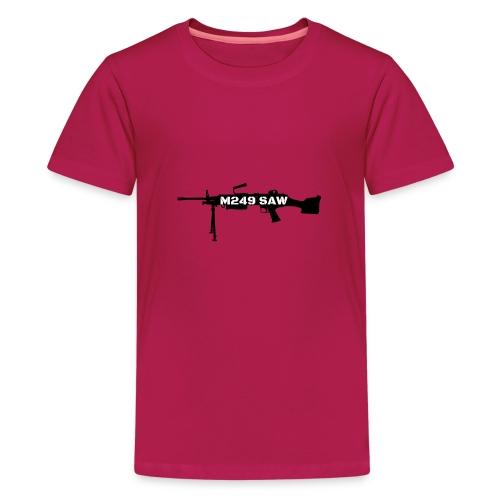 M249 SAW light machinegun design - Teenager Premium T-shirt