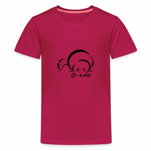 Otter, schlankes Design Tribal - Teenager Premium T-Shirt