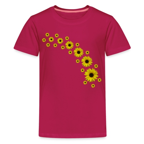 Sonnenblumen, Sonnenblume, Blumen - Teenager Premium T-Shirt