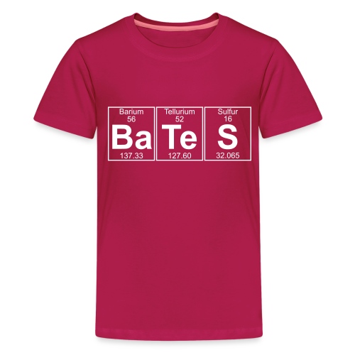 Ba-Te-S (Bates) - Pełna - Koszulka młodzieżowa Premium