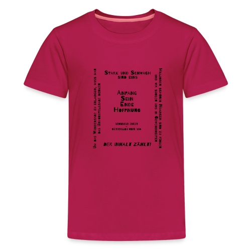 Schlaue Sprüche - Teenager Premium T-Shirt