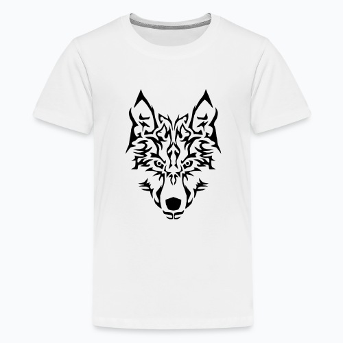 Tribal Wolf - T-shirt Premium Ado