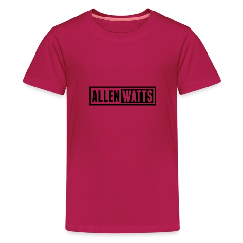 ALLEN WATTS LOGO DARK - Teenager Premium T-shirt