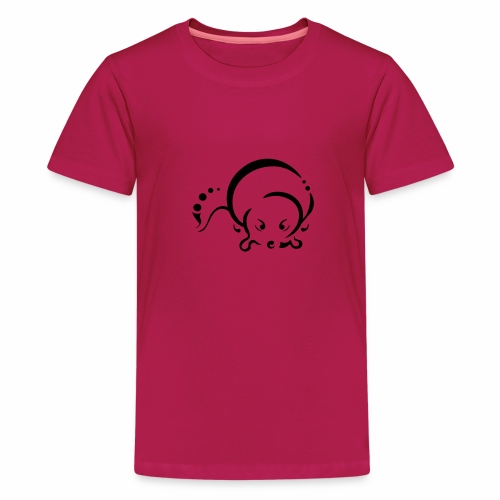 Otter, schlankes Design Tribal - Teenager Premium T-Shirt