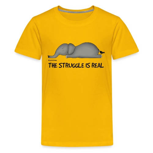 Amy's 'Struggle' design (black txt) - Teenage Premium T-Shirt