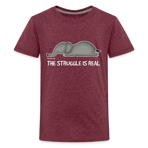 Amy’s 'Struggle' design (white txt) - Teenage Premium T-Shirt