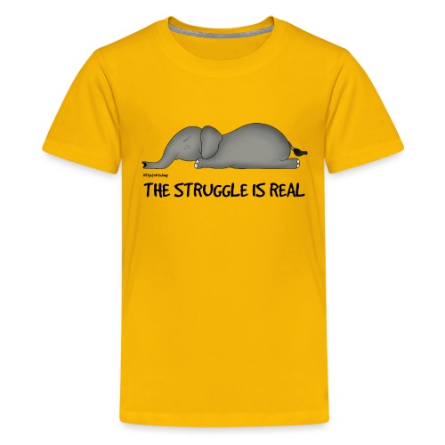Amy's 'Struggle' design (black txt) - Teenage Premium T-Shirt