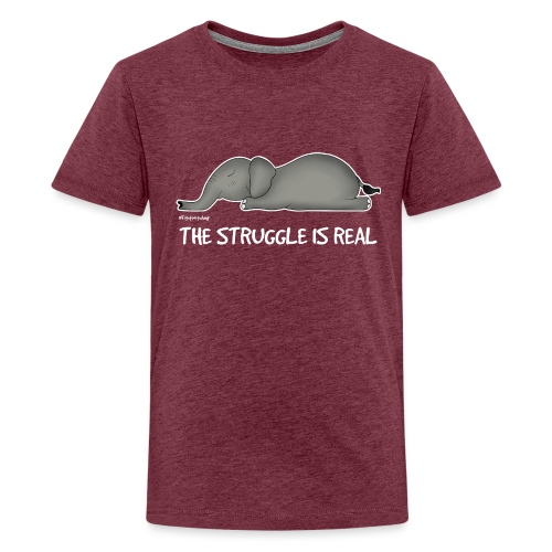 Amy’s 'Struggle' design (white txt) - Teenage Premium T-Shirt