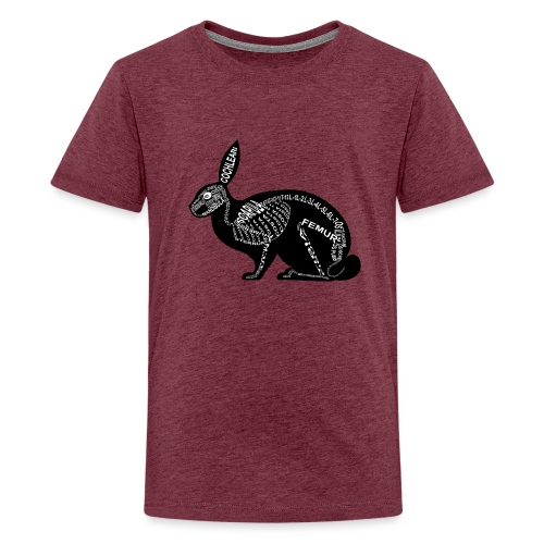 Rabbit skeleton - Teenage Premium T-Shirt