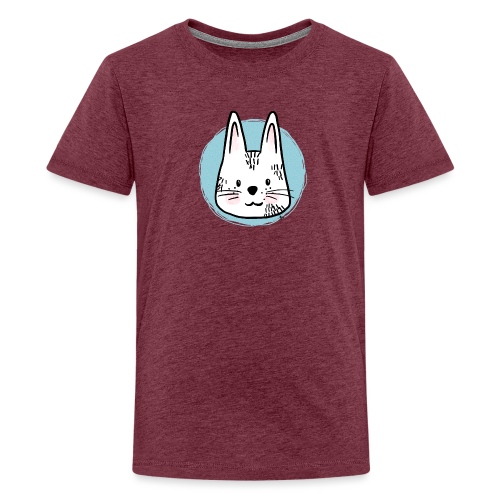 Sød kanin - Portræt - Teenager premium T-shirt