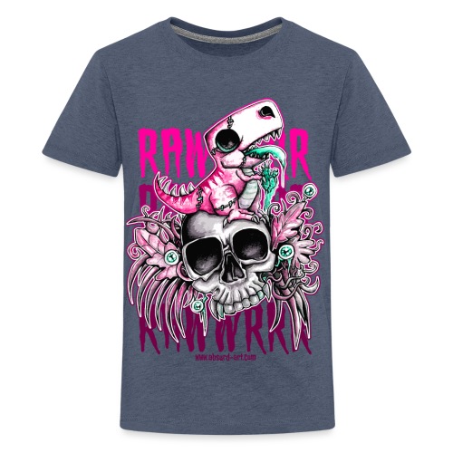 RAWWRRR von Absurd ART, Pink/Türkis - Teenager Premium T-Shirt