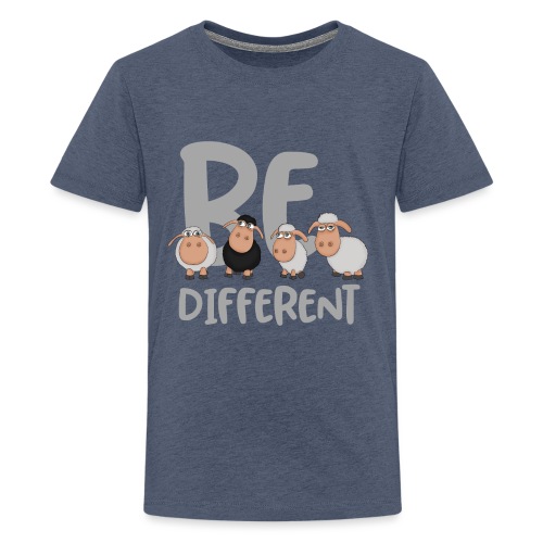Be different Schafe: Einzigartiges schwarzes Schaf - Teenager Premium T-Shirt