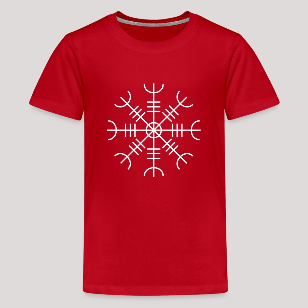 Aegishjalmur - Teenager Premium T-Shirt Rot