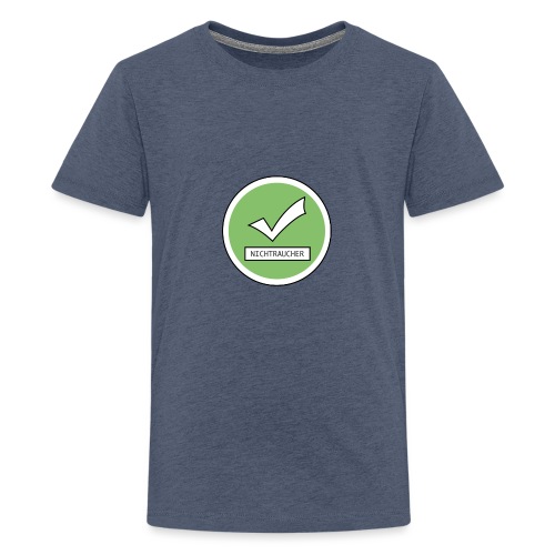Nichtraucher als Nichtraucherplakette - Teenager Premium T-Shirt