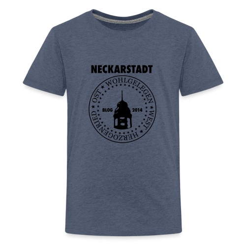 Neckarstadt Blog seit 2014 (Logo dunkel) - Teenager Premium T-Shirt