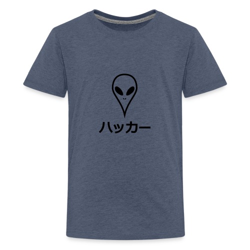 Japanske Hacker Alien - Teenager premium T-shirt