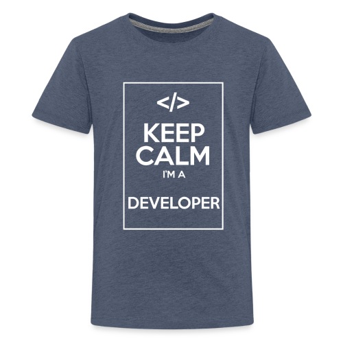 Keep Calm I'm a developer - Teenage Premium T-Shirt