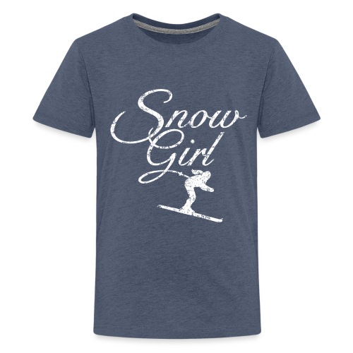 Snowgirl (Vintage Weiß) - Teenager Premium T-Shirt
