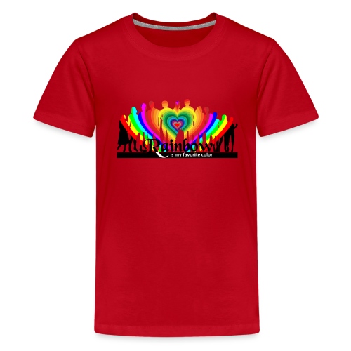 rainbow is my favorite color - Teenager Premium T-Shirt