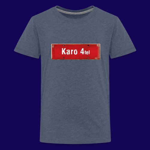 HAMBURG Karo4tel: Das rot-weisses Ortsschild - Teenager Premium T-Shirt