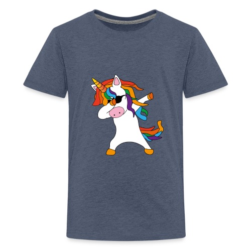 Dabbing Einhorn & Gesichtsmaske - Geschenk Unicorn - Teenager Premium T-Shirt