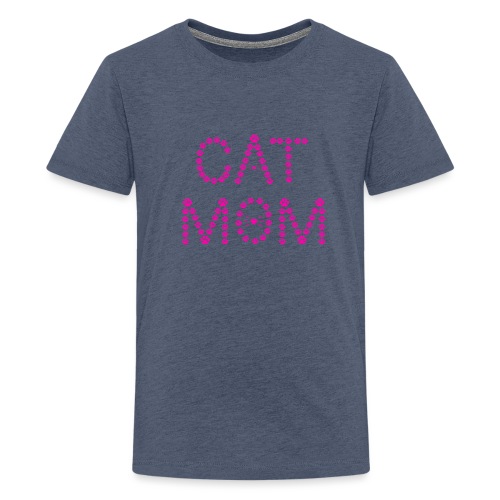 cat mom pink - Teenager Premium T-Shirt