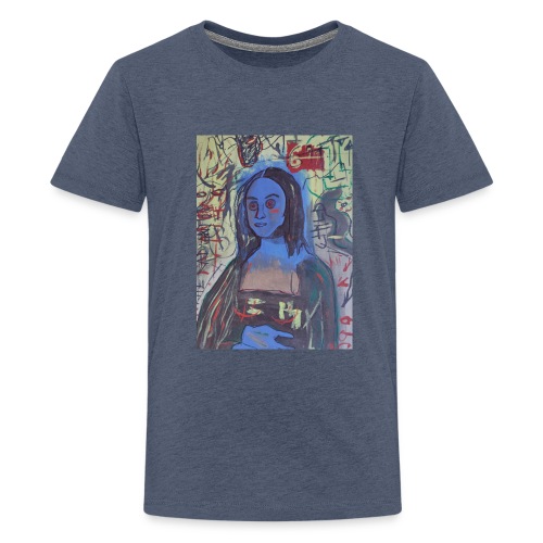 Homenaje a Mona Lisa Basquiat. Arte ponible. - Camiseta premium adolescente