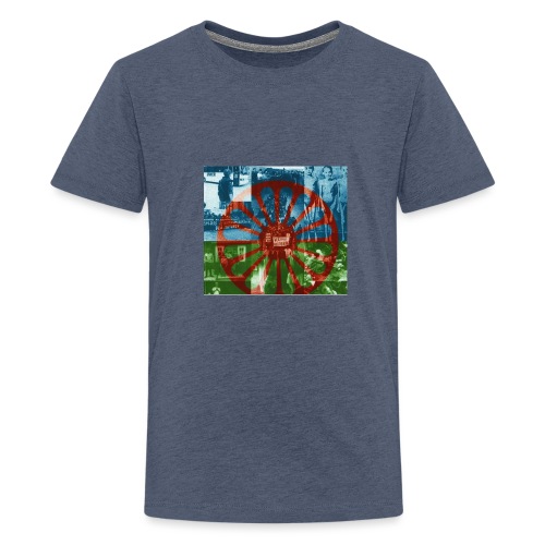 Roma Nation Flagg Art - Teenager Premium T-Shirt