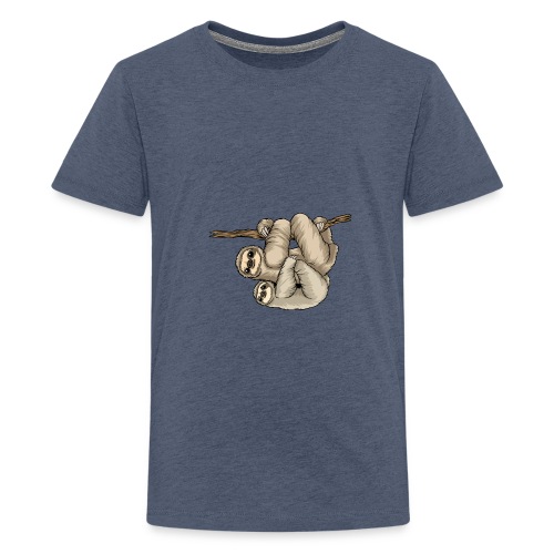 Kunterli liebt Faultiere - #KUN-SLO-08 - niedlich - Teenager Premium T-Shirt
