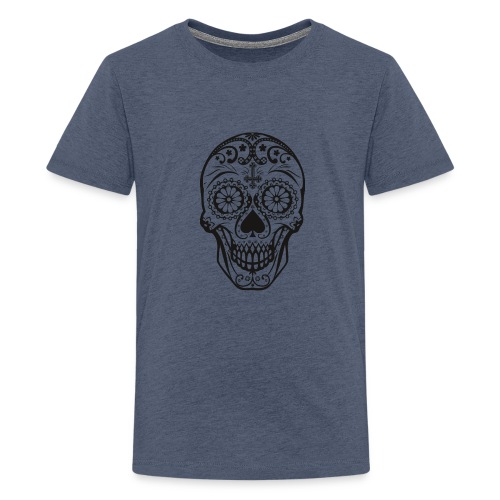 Skull black - Teenager Premium T-Shirt