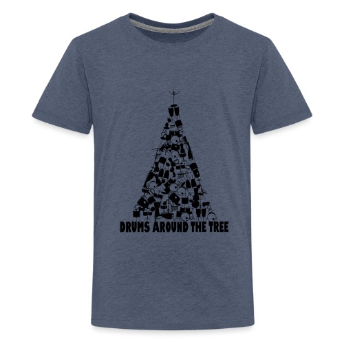 Drums around the tree Christmas - Teenager Premium T-Shirt