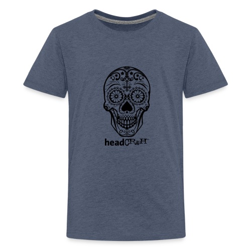 Skull & Logo black - Teenager Premium T-Shirt