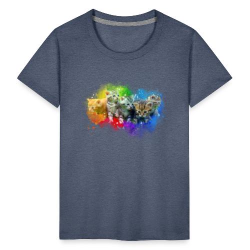 Chatons peinture arc-en-ciel -by- Wyll Fryd - T-shirt Premium Ado