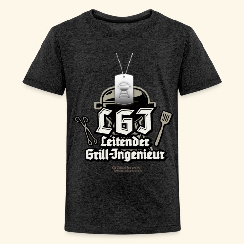 LGI Hundemarke Leitender Grill Ingenieur - Teenager Premium T-Shirt