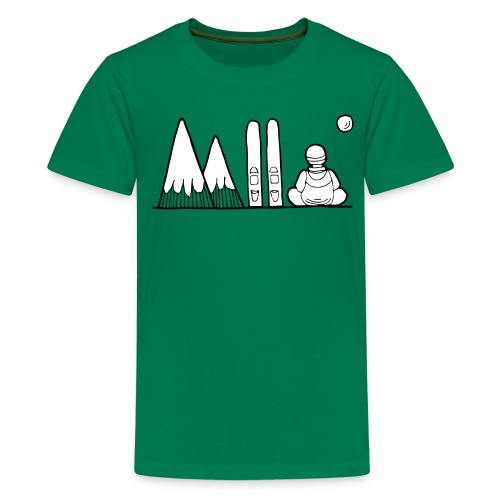 ski et montagnes - T-shirt Premium Ado
