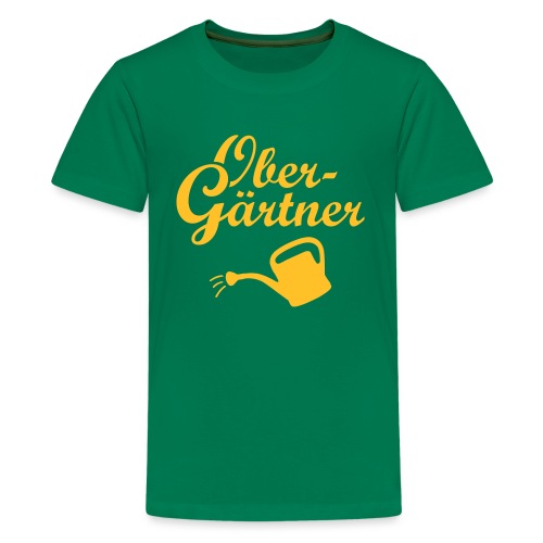 Garten Gärtner - Obergärtner mit Gießkanne - Teenager Premium T-Shirt